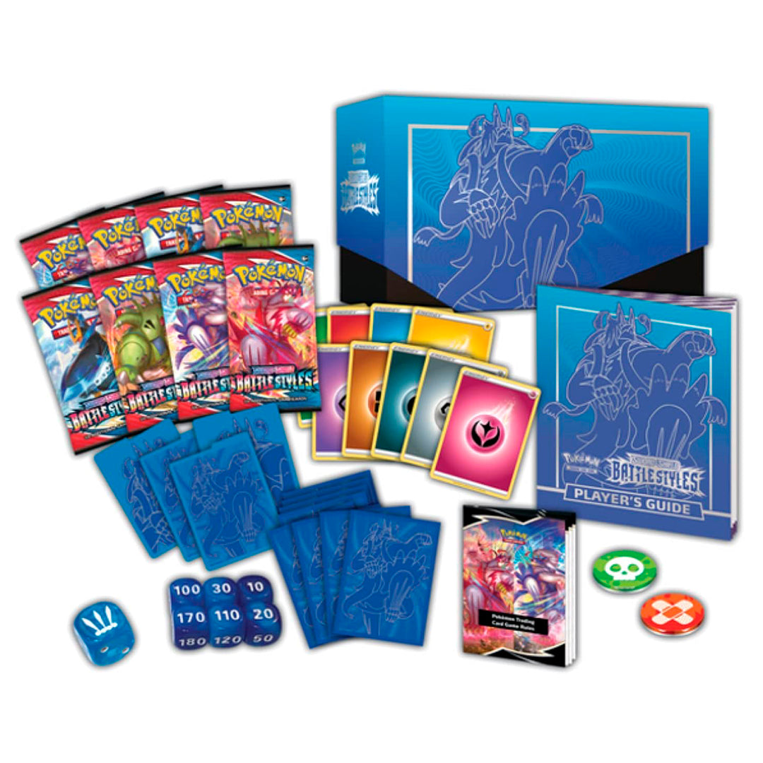 Coffret Dresseur d'Élite (ETB) Pokémon – Styles de Combat (EB05) – Bleu