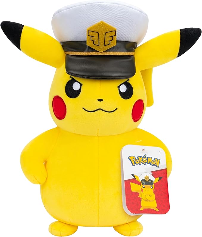 Peluche Capitaine Pikachu (20 cm)