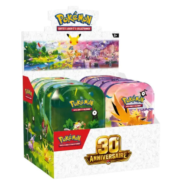 Mini boîte métallique Pokémon – 30e anniversaire