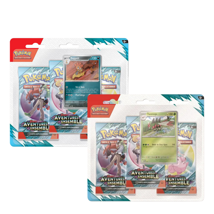 Tripack Pokémon – Aventures Ensemble (EV09) – Version française