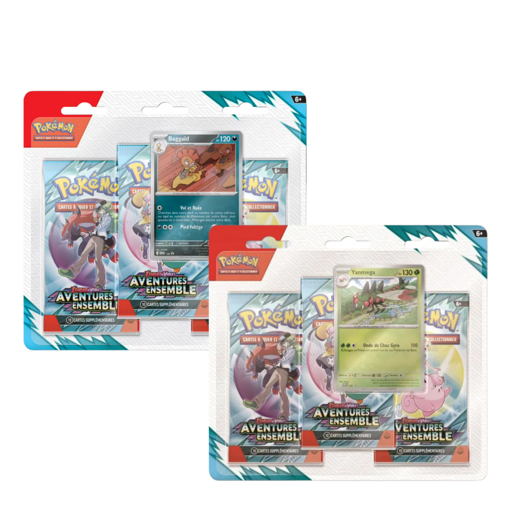 Tripack Pokémon – Aventures Ensemble (EV09) – Version française