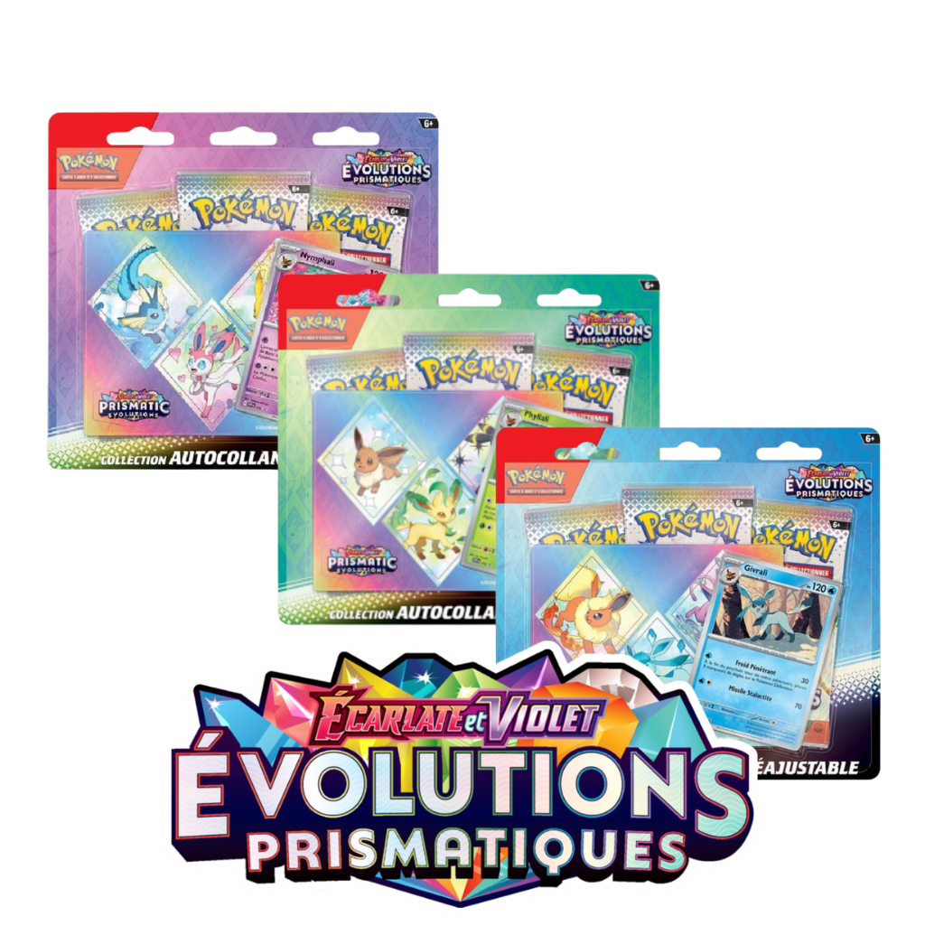 Tripack Pokémon – Évolutions Prismatiques (EV8.5) – Version française