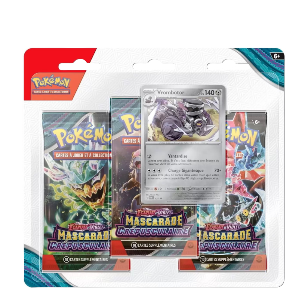 Tripack Pokémon – Mascarade Crépusculaire (EV06) – Version française