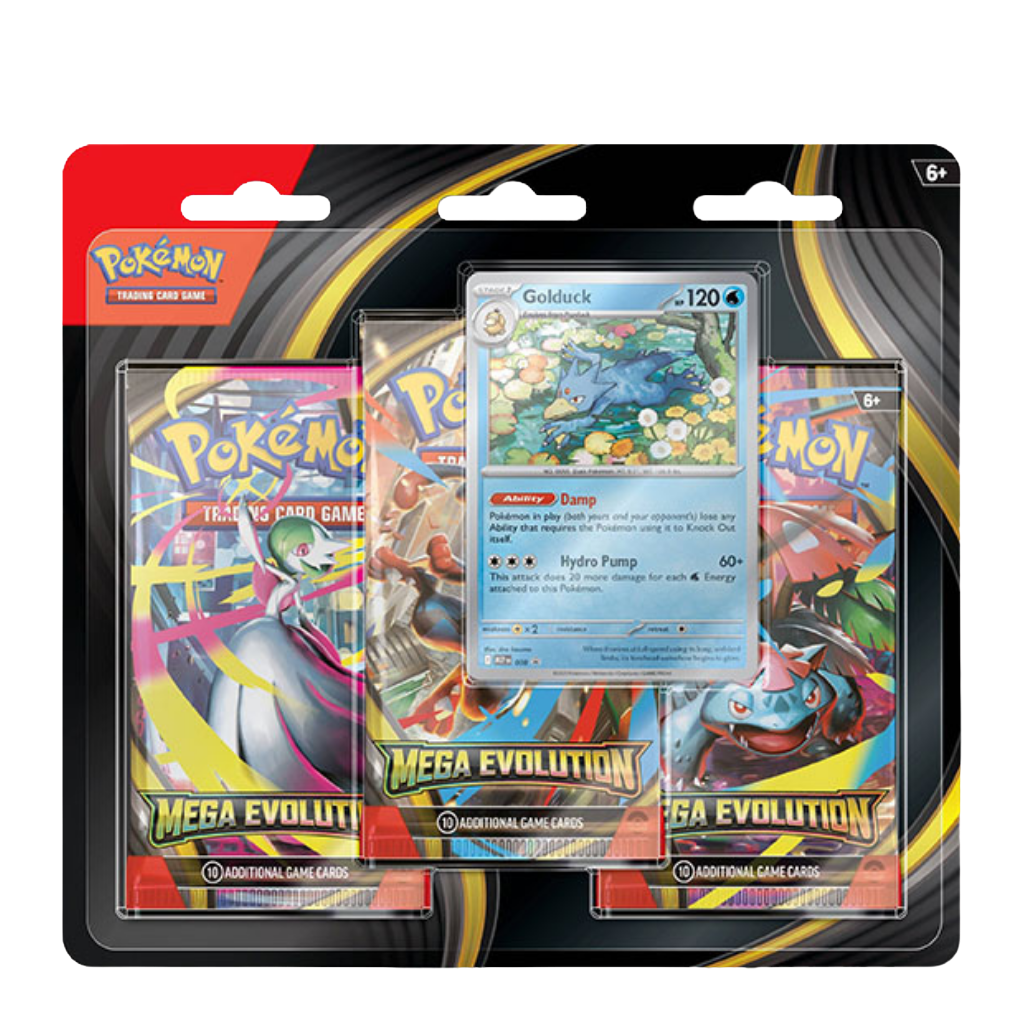 Tripack Pokémon – Méga-Évolution (ME01) – Promo aléatoire – Version française