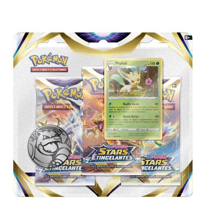 Tripack Pokémon Phyllali – Stars Étincelantes (EB09) – Version française