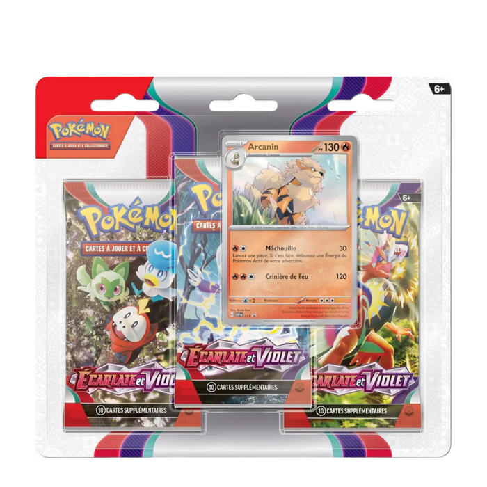 Tripack Pokémon – Écarlate et Violet (EV01) – Version française