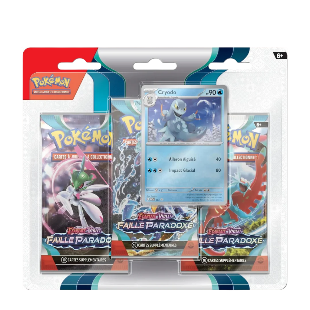 Tripack Pokémon – Faille Paradoxe (EV04) – Version française