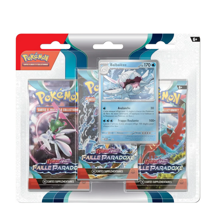 Tripack Pokémon – Faille Paradoxe (EV04) – Version française