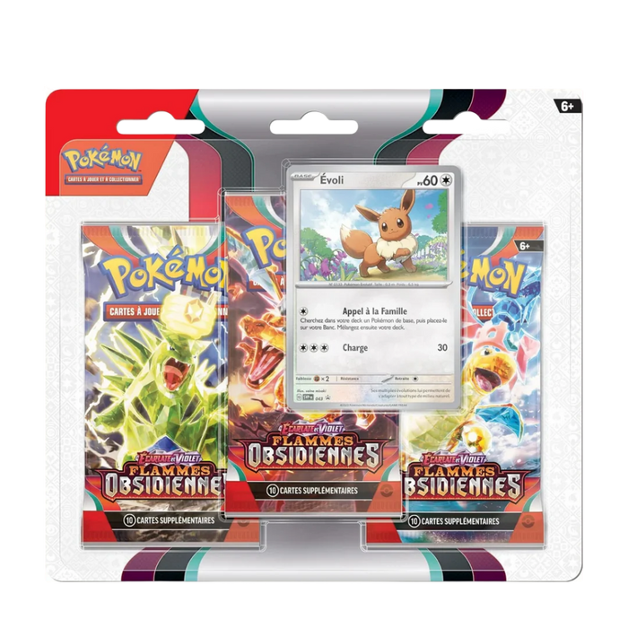 Tripack Pokémon – Flammes Obsidiennes (EV03) – Version française
