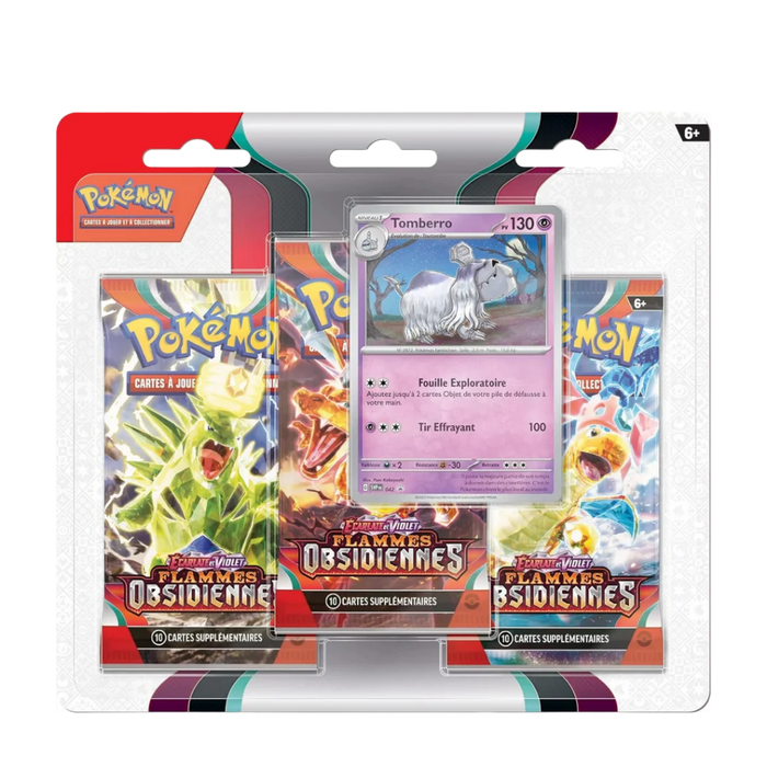 Tripack Pokémon – Flammes Obsidiennes (EV03) – Version française